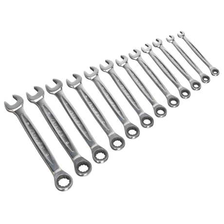 Sealey AK63922 Premier Platinum Combination Ratchet Spanner Set 12pc