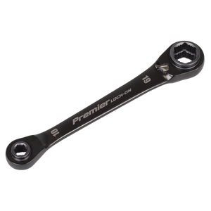 Sealey AK63923 Premier Black 4-in-1 Reversible Lock-On™ Ratchet Ring Spanner