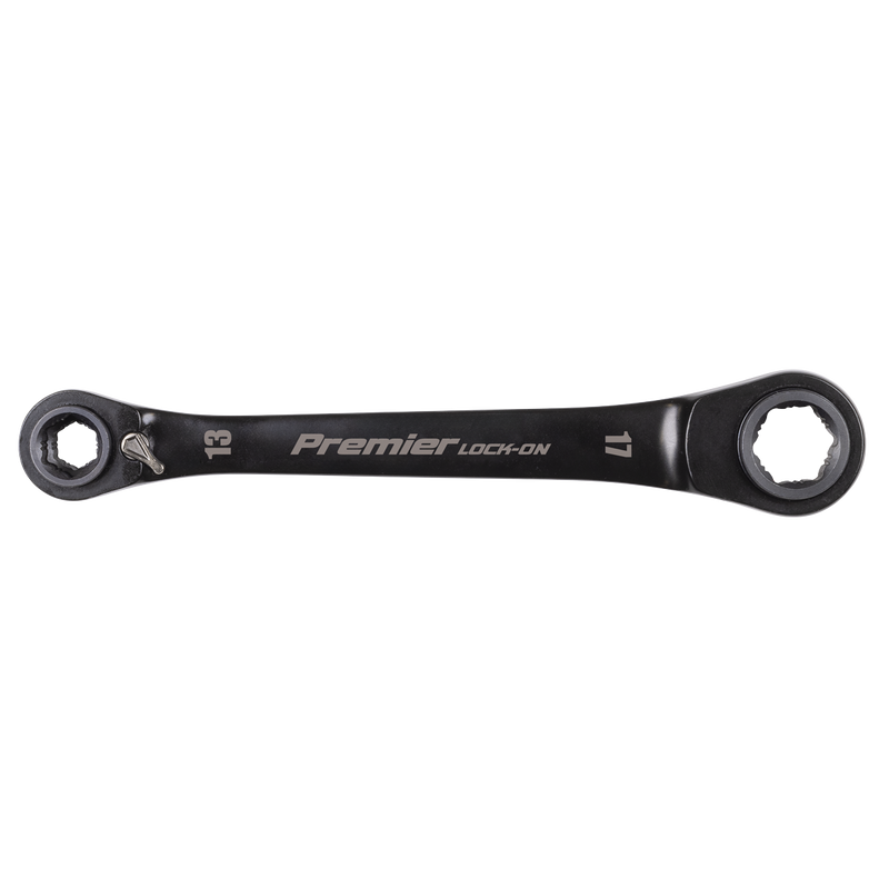Sealey AK63923 Premier Black 4-in-1 Reversible Lock-On™ Ratchet Ring Spanner - additional view 8