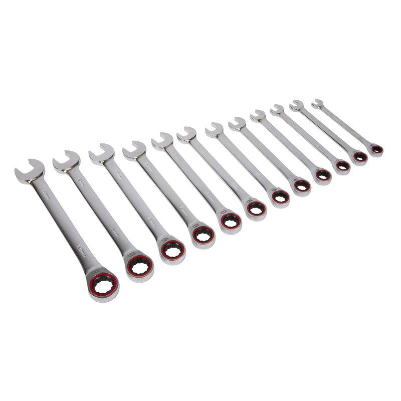 Sealey AK63940 Premier Platinum Combination Ratchet Spanner Set 12pc - additional view 2