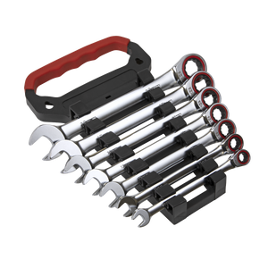 Sealey AK63941 Premier Platinum Combination Ratchet Spanner Set 7pc