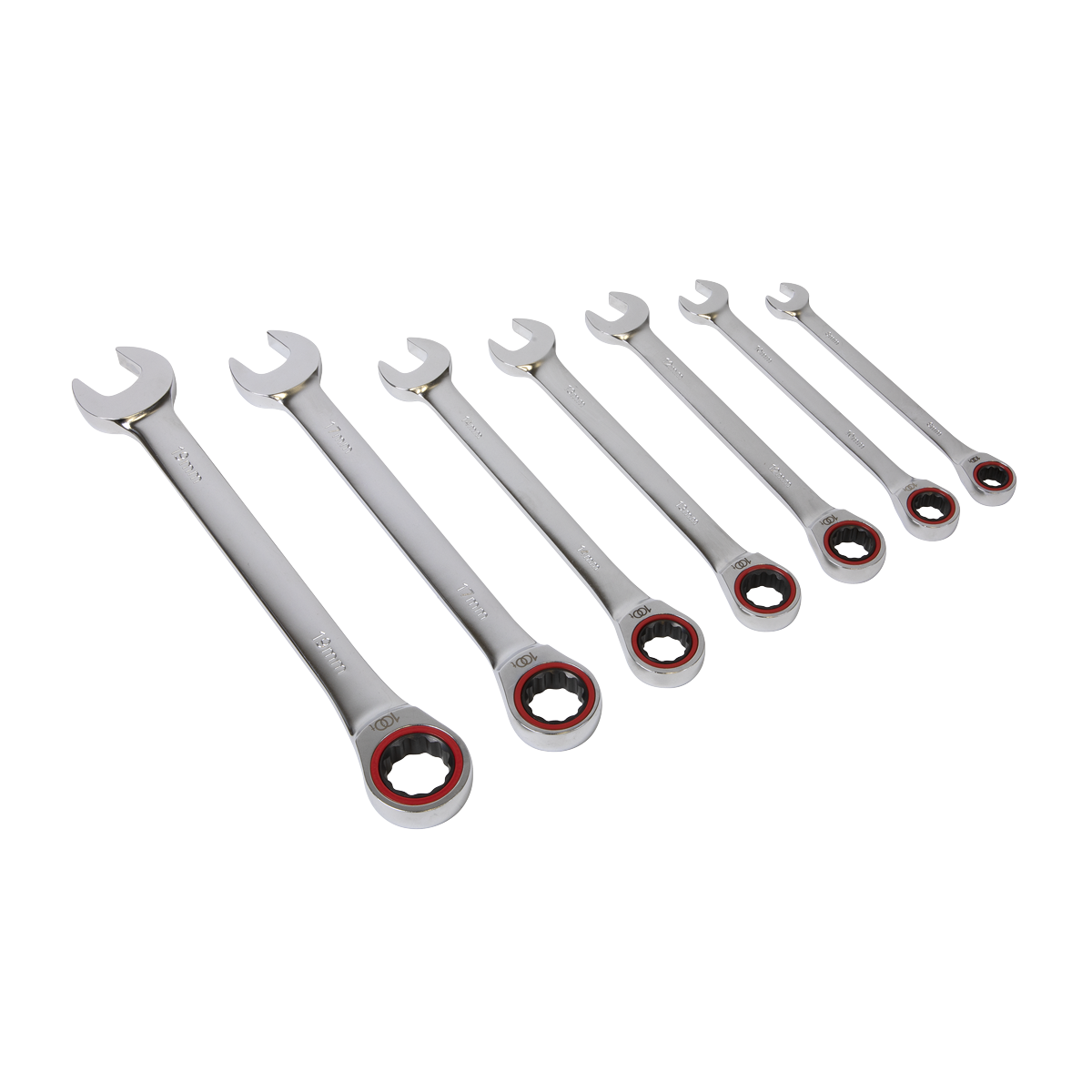 Sealey AK63941 Premier Platinum Combination Ratchet Spanner Set 7pc - additional view 3