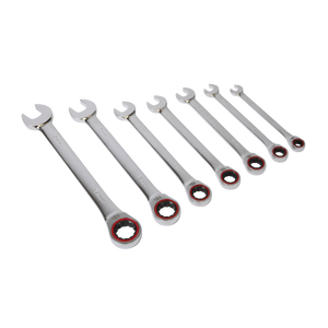 Sealey AK63941 Premier Platinum Combination Ratchet Spanner Set 7pc - additional view 3