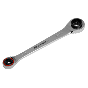 Sealey AK63948 Premier Platinum 4-in-1 Reversible Ratchet Ring Spanner