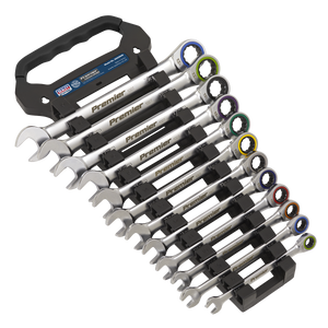 Sealey AK63949 Premier Platinum Combination Ratchet Spanner Set 12pc