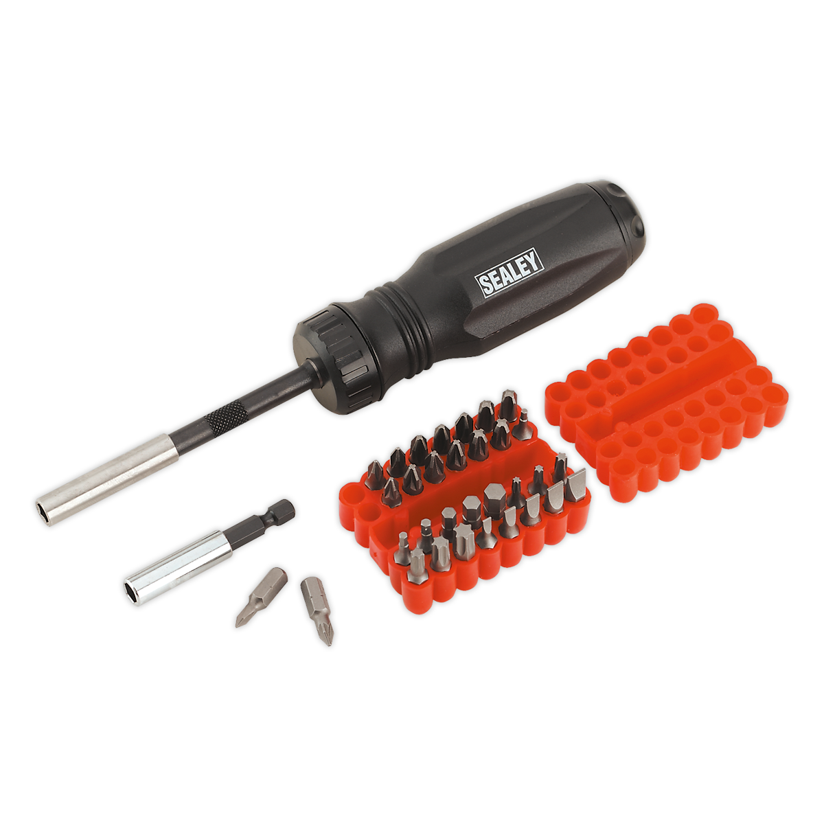 Sealey AK6498 Premier Gearless Ratchet Screwdriver Set 34pc