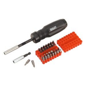 Sealey AK6498 Premier Gearless Ratchet Screwdriver Set 34pc