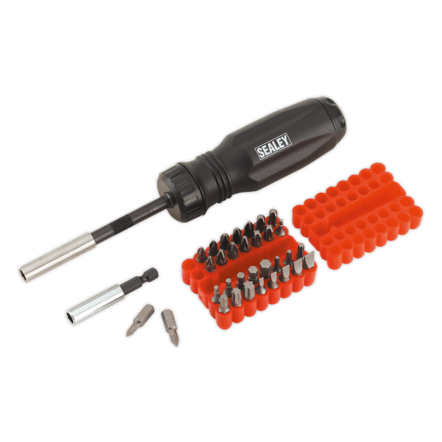 Sealey AK6498 Premier Gearless Ratchet Screwdriver Set 34pc