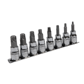Sealey AK65601 Premier Lock-On™ Hex Socket Bit Set 3/8"Sq Drive 8pc