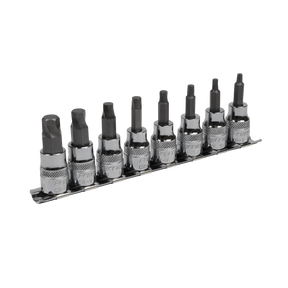 Sealey AK65603 Premier Imperial Lock-On™ Hex Socket Bit Set 3/8"Sq Drive 8pc