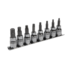 Sealey AK65603 Premier Imperial Lock-On™ Hex Socket Bit Set 3/8"Sq Drive 8pc