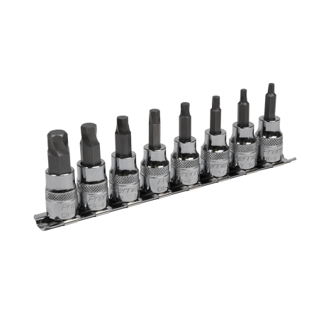 Sealey AK65603 Premier Imperial Lock-On™ Hex Socket Bit Set 3/8"Sq Drive 8pc