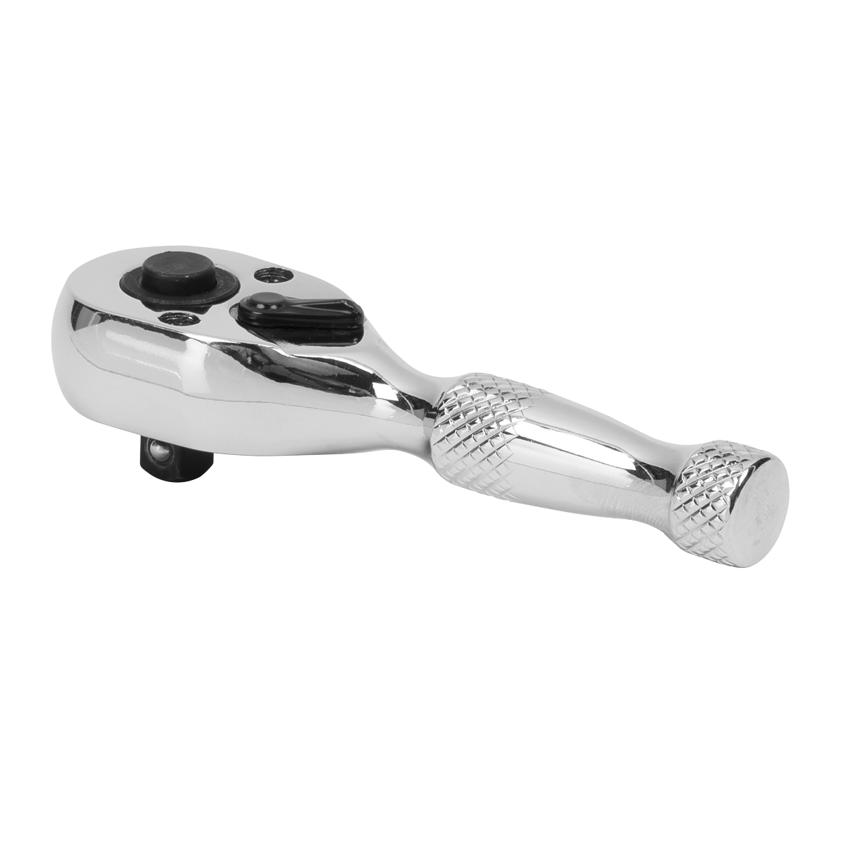 Sealey AK660S Premier Stubby Pear-Head Ratchet Wrench with Flip Reverse 1/4"Sq Drive