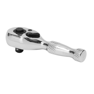 Sealey AK660S Premier Stubby Pear-Head Ratchet Wrench with Flip Reverse 1/4"Sq Drive