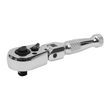 Sealey AK660SF Premier Stubby Flexi-Head Ratchet Wrench 1/4"Sq Drive - additional view 2