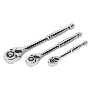 Sealey AK6672 Premier Pear-Head Ratchet Wrench Set with Flip Reverse 3pc - additional view 3