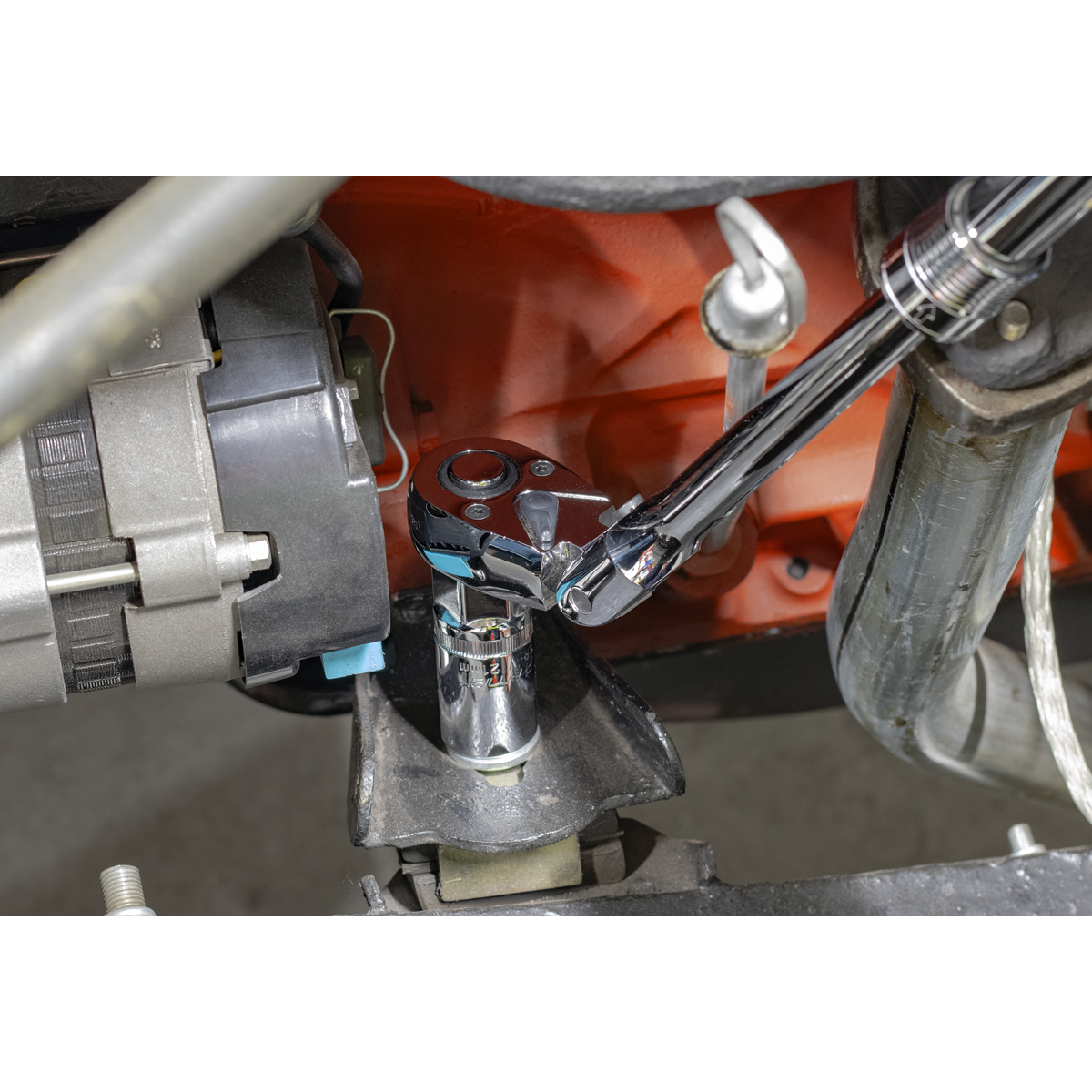 Sealey AK6682 Premier Locking Flexi-Head Extendable Ratchet Wrench 1/2"Sq Drive - additional view 5