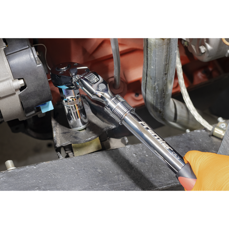 Sealey AK6682 Premier Locking Flexi-Head Extendable Ratchet Wrench 1/2"Sq Drive - additional view 6