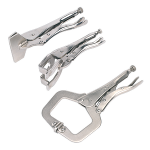 Sealey AK67 Premier C-Clamp & Welding Clamp Set 3pc