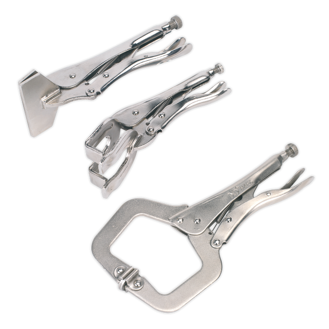 Sealey AK67 Premier C-Clamp & Welding Clamp Set 3pc