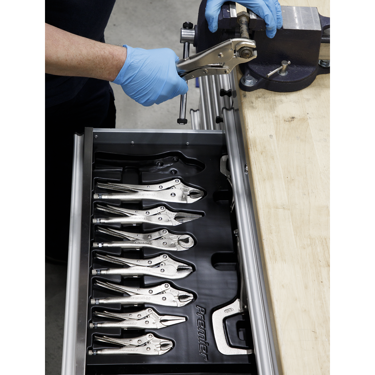 Sealey AK6800 Premier Locking Pliers Set 10pc - additional view 2