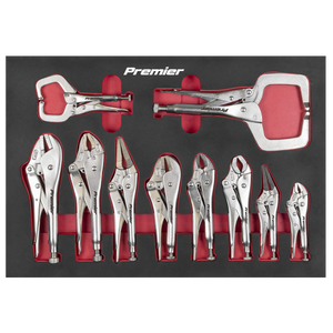 Sealey AK6802 Premier Locking Pliers Set with Tool Tray 10pc - additional view 5