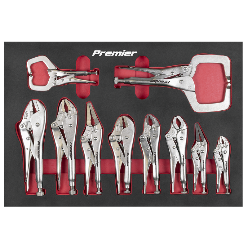 Sealey AK6802 Premier Locking Pliers Set with Tool Tray 10pc - additional view 5