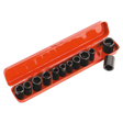Sealey AK682 Premier Metric/Imperial Impact Socket Set 3/8"Sq Drive 12pc
