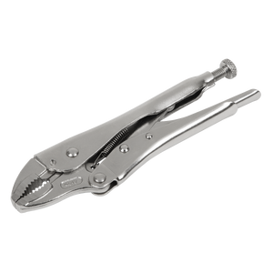 Sealey AK6820 Premier Locking Pliers Curved Jaws 185mm 0-38mm Capacity