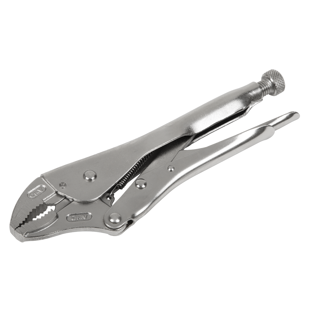 Sealey AK6821 Premier Locking Pliers Curved Jaws 225mm 0-47mm Capacity