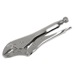 Sealey AK6821 Premier Locking Pliers Curved Jaws 225mm 0-47mm Capacity