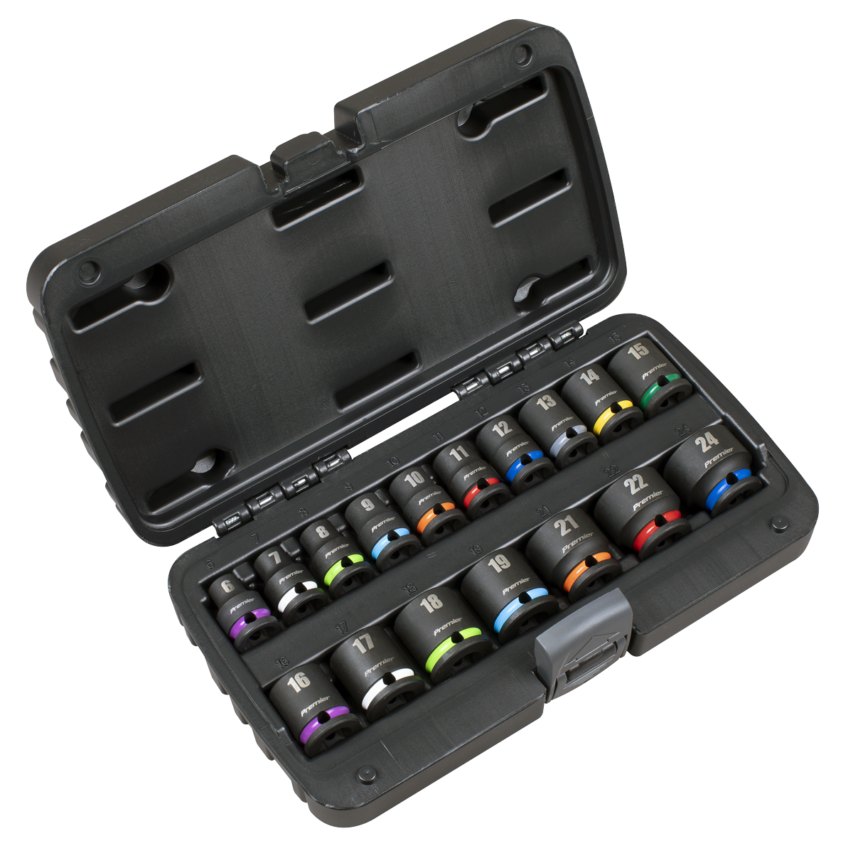 Sealey AK68218 Impact Socket Set 3/8"Sq Drive 17pc
