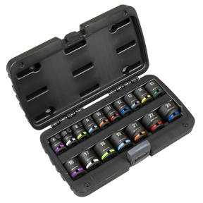 Sealey AK68218 Impact Socket Set 3/8"Sq Drive 17pc