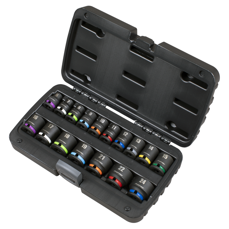 Sealey AK68218 Impact Socket Set 3/8"Sq Drive 17pc - additional view 4