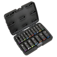 Sealey AK68219 Deep Impact Socket Set 3/8”Sq Drive 17pc