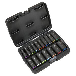 Sealey AK68219 Deep Impact Socket Set 3/8”Sq Drive 17pc