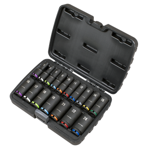 Sealey AK68219 Deep Impact Socket Set 3/8”Sq Drive 17pc - additional view 7