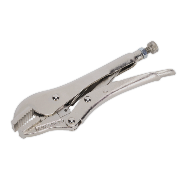 Sealey AK6822 Premier Locking Pliers Straight Jaws 185mm 0-30mm Capacity