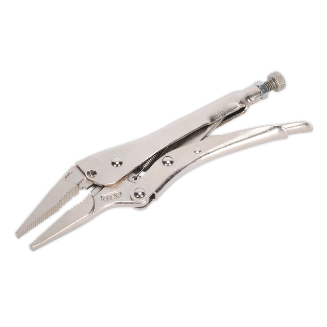 Sealey AK6825 Premier Long Nose Locking Pliers 210mm 0-60mm Capacity