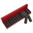 Sealey AK683 Premier Metric/Imperial Deep Impact Socket Set 3/8"Sq Drive 12pc