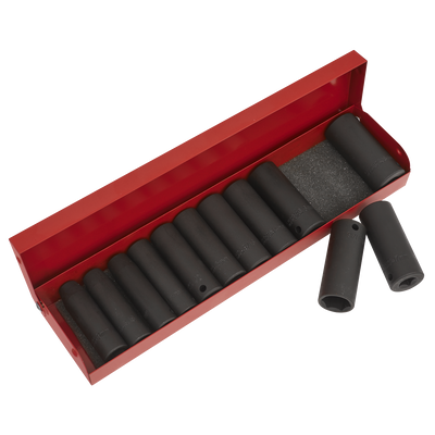 Sealey AK683 Premier Metric/Imperial Deep Impact Socket Set 3/8"Sq Drive 12pc