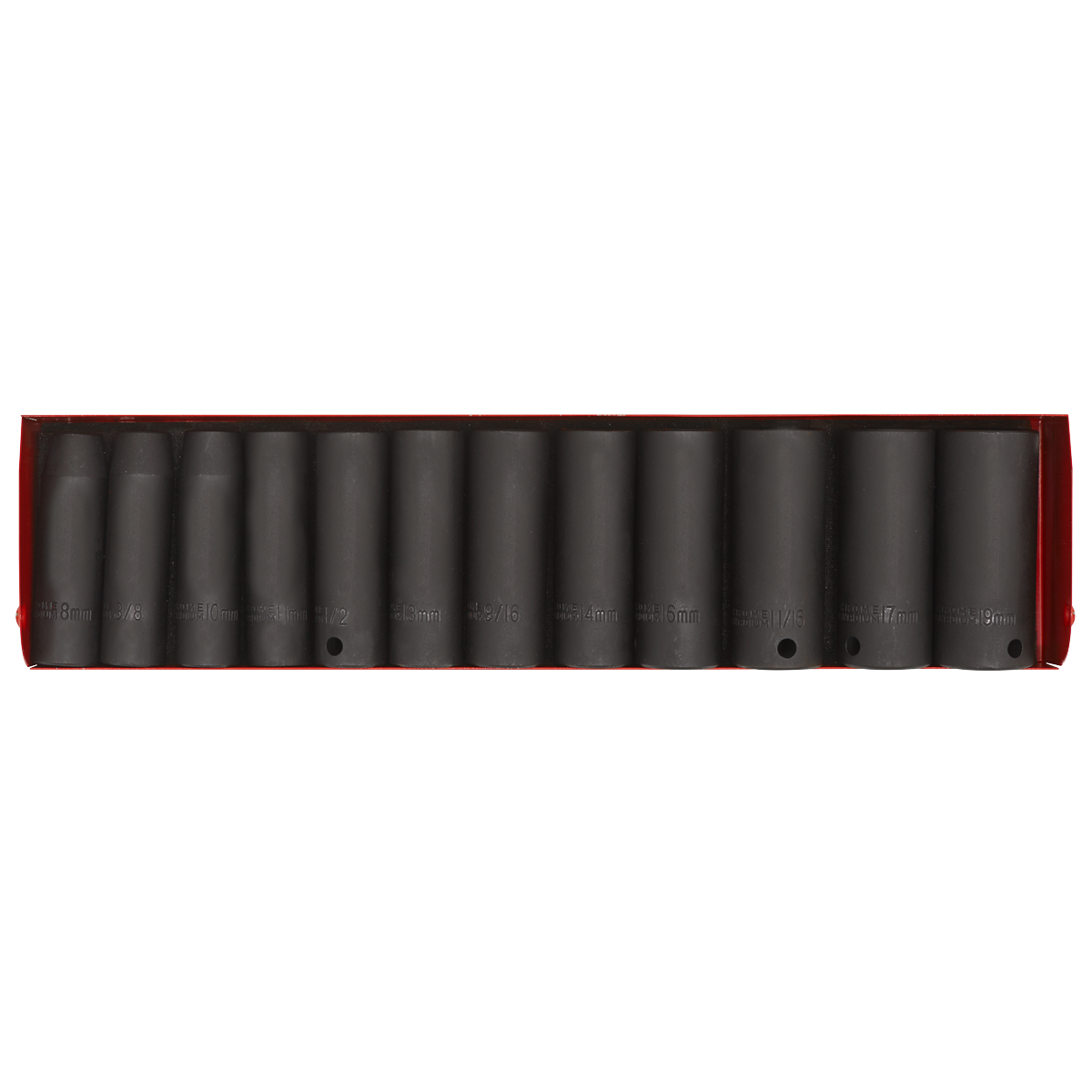 Sealey AK683 Premier Metric/Imperial Deep Impact Socket Set 3/8"Sq Drive 12pc - additional view 6