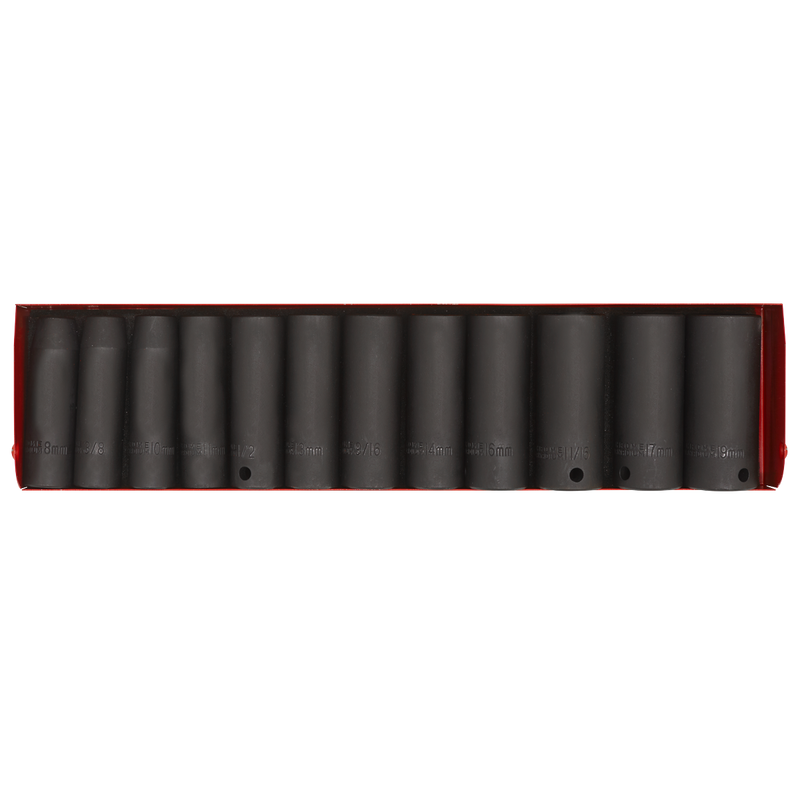 Sealey AK683 Premier Metric/Imperial Deep Impact Socket Set 3/8"Sq Drive 12pc - additional view 6