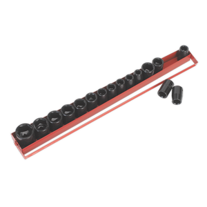 Sealey AK684 Premier Metric/Imperial Impact Socket Set 1/2"Sq Drive 16pc