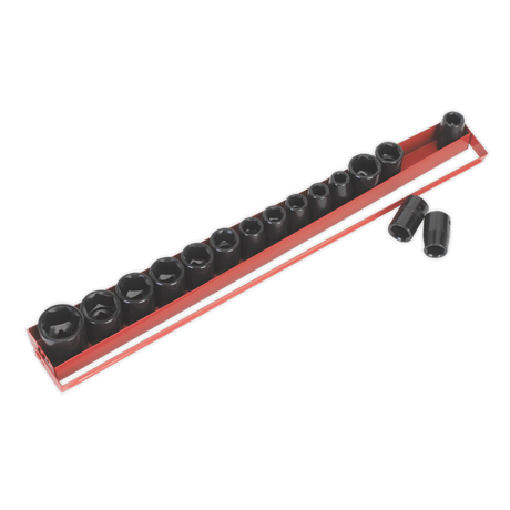 Sealey AK684 Premier Metric/Imperial Impact Socket Set 1/2"Sq Drive 16pc