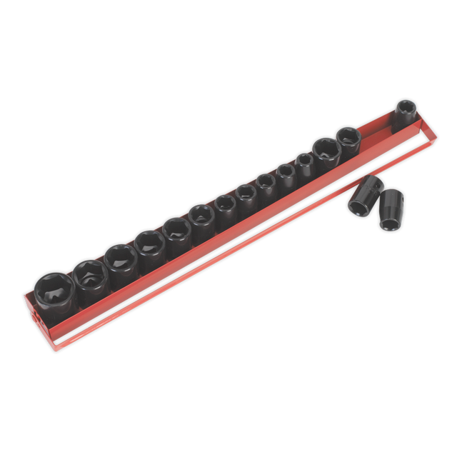 Sealey AK684 Premier Metric/Imperial Impact Socket Set 1/2"Sq Drive 16pc