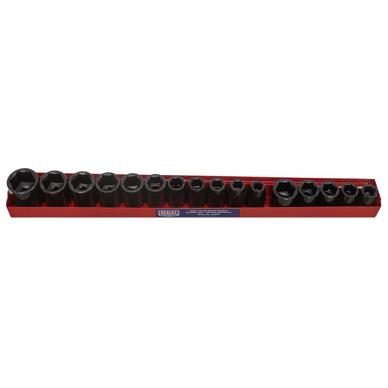 Sealey AK684 Premier Metric/Imperial Impact Socket Set 1/2"Sq Drive 16pc - additional view 2