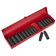 Sealey AK685 Premier Metric/Imperial Deep Impact Socket Set 1/2"Sq Drive 16pc