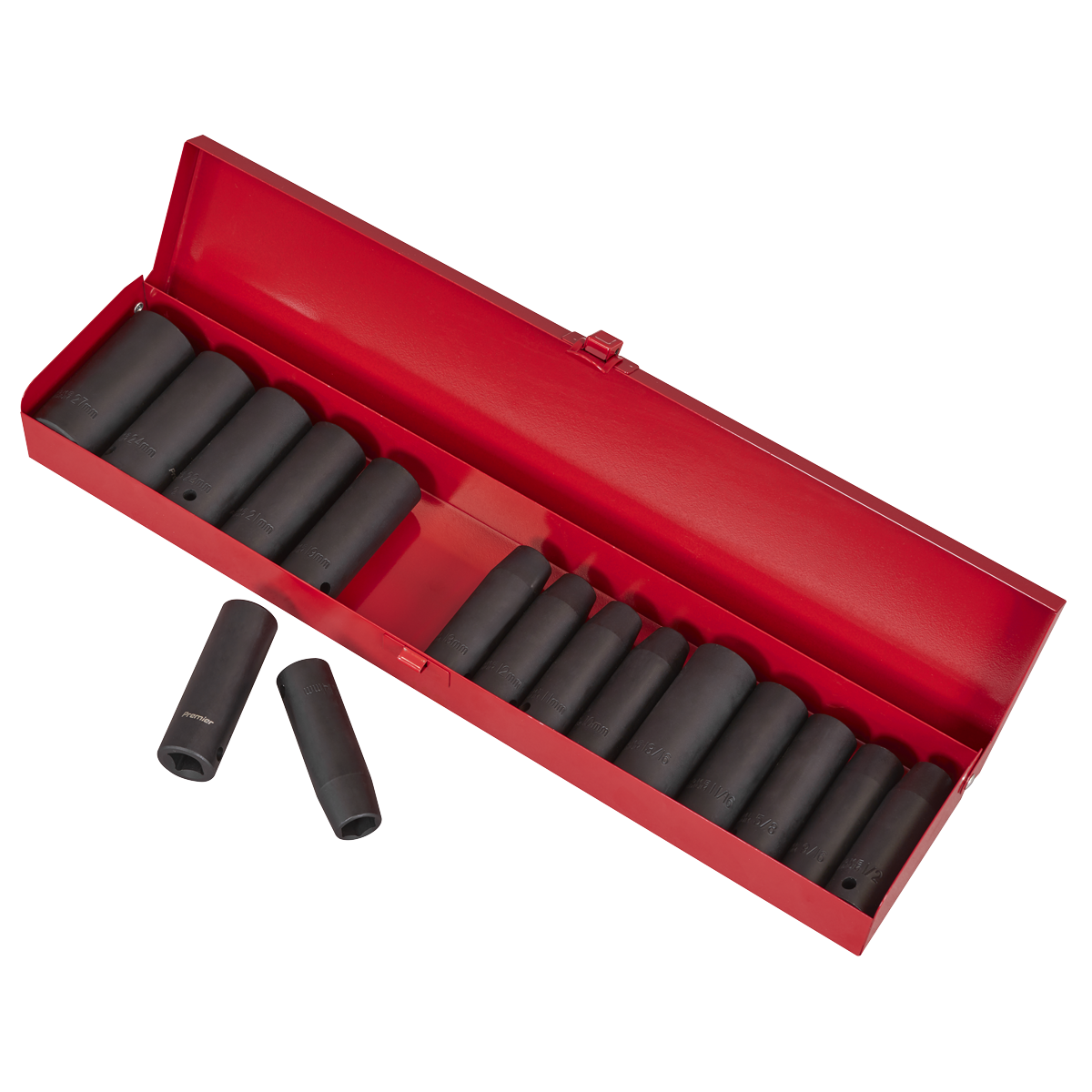 Sealey AK685 Premier Metric/Imperial Deep Impact Socket Set 1/2"Sq Drive 16pc - additional view 4