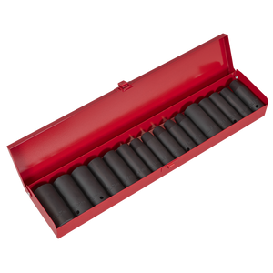 Sealey AK685 Premier Metric/Imperial Deep Impact Socket Set 1/2"Sq Drive 16pc - additional view 5